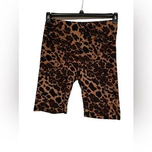 NWOT Cheetah print bike shorts